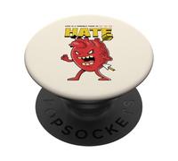 Love Is A Terrible Thing To Hate (Funny Heart Graphic) PopSockets Adhesive PopGrip