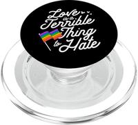 Love Is a Terrible Thing to Hate Gay Pride Flag LGBTQ Ally PopSockets PopGrip for MagSafe