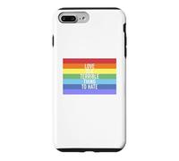Love Is A Terrible Thing To Hate Rainbow Flag Gay Pride Case for iPhone 7 Plus/8 Plus