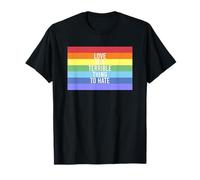 Love Is A Terrible Thing To Hate Rainbow Flag Gay Pride T-Shirt