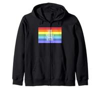 Love Is A Terrible Thing To Hate Rainbow Flag Gay Pride Zip Hoodie