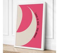 Love Is All You Need Canvas Wall Art Print 18x12 Inch (46 x 30 cm)