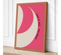 Love Is All You Need Canvas Wall Art Print 30x20 Inch (76 x 51 cm)