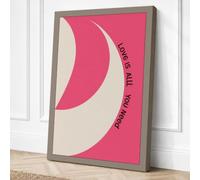 Love Is All You Need Canvas Wall Art Print 30x20 Inch (76 x 51 cm)