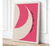 Love Is All You Need Canvas Wall Art Print 36x24 Inch (91 x 61 cm)
