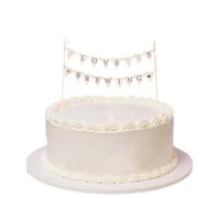 Love Is Brewing Cake Topper, Martini Coffee Bridal Shower Cupcake Banner Diamond Ring Sign for Wedding Shower Engagement Party Cake Decorations Supplies