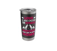 Love is How Excited Your German Shepherd Gets Stainless Steel Insulated Tumbler