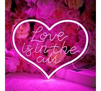 Love Is In Air LED Neon Sign - Pink 12.2x13.7 IN