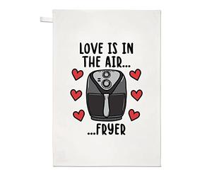 Love is in The Air Fryer Tea Towel Dish Cloth