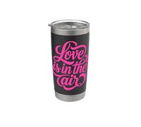 Love is in the Air Romantic Script Design Stainless Steel Insulated Tumbler