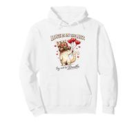 Love Is In The Air Try Not To Breathe Cat Valentines Day Pullover Hoodie