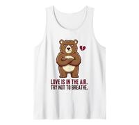 Love is in The Air Try Not to Breathe Grumpy Bear Tank Top