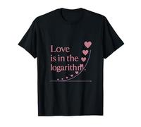 Love is in The Logarithm Math STEM Heart Graphic T-Shirt