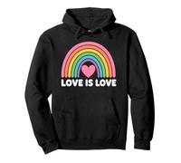 Love Is Love Boho Rainbow Pullover Hoodie