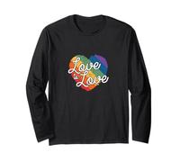Love is Love Colorful Heart Long Sleeve T-Shirt