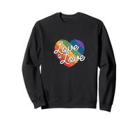 Love is Love colorful Heart Sweatshirt