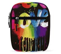 Love Is Love Crossbody Bag Unisex,Sling Bag with Adjustable Strap And Zip,Shoulder Bags for Work Travel