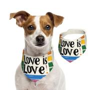 Love is Love Dog Bandana Cat Bandana 1PC Dog Accessories for Small Dogs