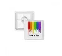 Love is Love LGBT Rainbow Color PBT Keycaps for Mechanical Keyboard White OEM No Marking Print