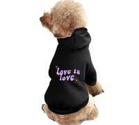 Love is Love Pet Dog Hoodies Dog Clothes for Small Dogs Vest Chihuahua Clothes Warm Coat Jacket Autumn Puppy Outfits Cats Dogs Clothing 2XL
