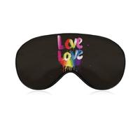 Love is Love Sleep Mask with Adjustable Strap, Comfortable & Soft Eye Mask for Sleeping Light Blocking, Lightweight & Breathable Eye Cover for Men Women