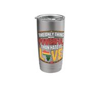 Love is More Powerful Than Hate 100th Black History Month Stainless Steel Insulated Tumbler