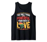 Love is More Powerful Than Hate 100th Black History Month Tank Top