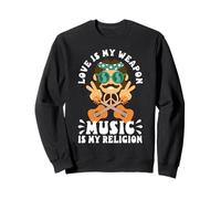 Love is my weapon, music is my religion Sweatshirt