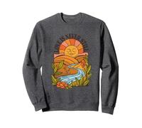 Love is Never Still - Vintage 70s Sun River Nature Art Sweatshirt