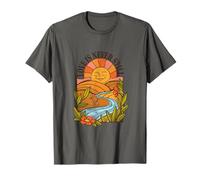 Love is Never Still - Vintage 70s Sun River Nature Art T-Shirt