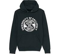 LOVE IS PERFECT ASDD University of Gallifrey Timelord Dr Inspired By Who Long Sleeve Hoody Sweatershirt Pullover for Men Unisex Hoodie Black M