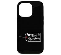 Love Is Priceless Valentines Day Engagement Honeymoon Case for iPhone 13 Pro
