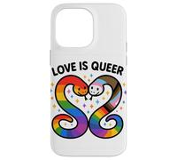 Love Is Queer Rainbow Snake LGBTQ+ Trans Pride Design Case for iPhone 14 Pro Max