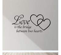 Love is The Bridge Between Two Hearts Wall Art Decal Sticker Mural Decor