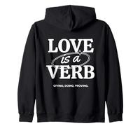 Love is the Greatest Commandment in Motion, Walk in Love Zip Hoodie