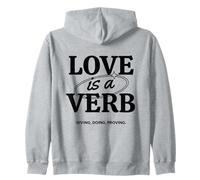 Love is the Greatest Commandment in Motion, Walk in Love Zip Hoodie