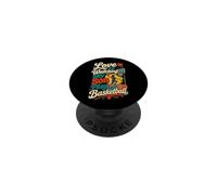 Love Is Watching My Son Play Basketball Cartoon PopSockets Adhesive PopGrip