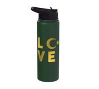 Love Islam Arab Islamic Arabic Ramadhan Stainless Steel Insulated Water Bottle