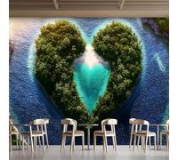 Love Island 3D Photo Wallpaper Non-Woven Wall Mural Landscape Wall Mural Decoration Poste Premium Wallpaper Wall Art for Living Room Bedroom W300xH210 12yf58