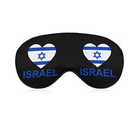 Love Israel Sleep Mask Soft Blindfold Portable Eye Mask with Adjustable Strap for Men Women