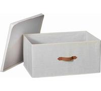 LOVE IT STORE IT Premium Storage Box with Lid - Box Made of Fabric - Extra Large and Stable - Beige - 54 x 40 x 25 cm