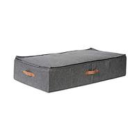 LOVE IT STORE IT Premium Underbed Storage Box for Bedding Storage - Linen - Sturdy, Reinforced with Cardboard - Grey - 90 x 45 x 18 cm