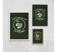 Love It When You Call Me Big Papa Art Print - A2 - Wood Frame