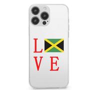 Love Jamaican Flag Cell Phone Basic Cases TPU Soft Cover Shockproof Slim Phone Case Compatible with iPhone 13 Mini/13/13 Pro/13 Pro Max