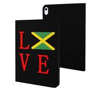 Love Jamaican Flag Slim Tablet Cases Compatible with iPad Series Without Pencil Holder Protective Cover Compatible with ipad Air5/air4 (10.9in) /ipad Pro 2018(11in)