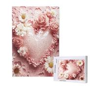 Love Jigsaw Puzzles for Adults 1000 Piece, Flower Puzzles for Adults Wooden, Funny/Difficult/Impossible/Challenging Decompression Games, As a Birthday for Women and Men ML-1046