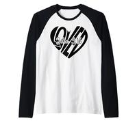 Love John 3 16 Christian Heart Faith Scripture Quote Design Raglan Baseball Tee