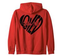Love John 3 16 Christian Heart Faith Scripture Quote Design Zip Hoodie