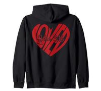 Love John 3 16 Christian Heart Faith Scripture Quote Design Zip Hoodie