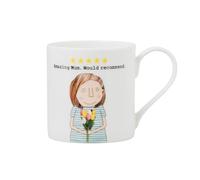 Love Kates Amazing Mum 5 Stars Mug in Gift Box Celebrating Mothers - Mugs - by Rosie Made A Thing - Heartwarming Gift, Playful Design, Bone China, Appreciation Gift for Mum